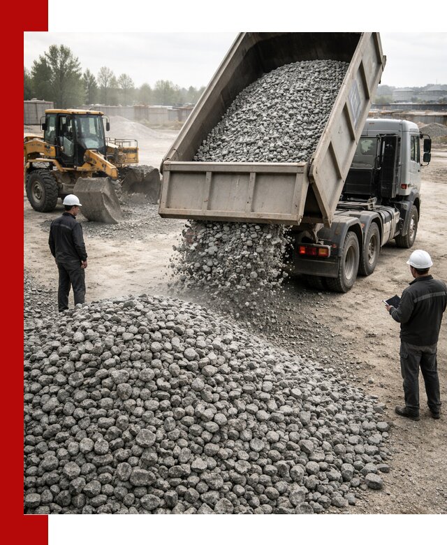 Доставка гранитного щебня фракции 20-40 в Нурлате