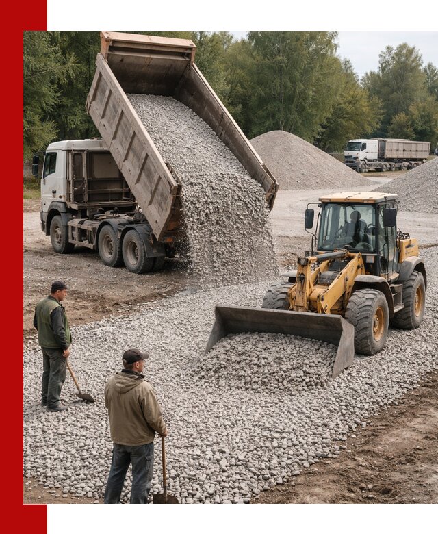 Купить гравийный щебень фракция 20-40 в Нурлате с доставкой