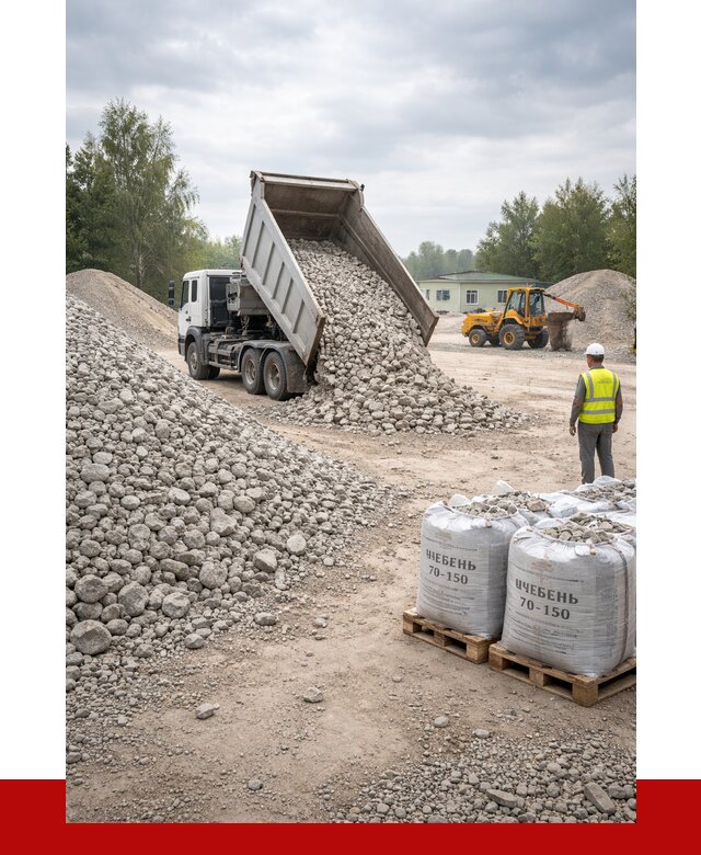 Известняковый щебень фракция 70-150 в Нурлате от 1303 р. | ПРОНЕРУДНрт