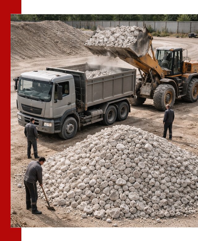 Известняковый щебень фракция 70–150 с доставкой в Нурлате