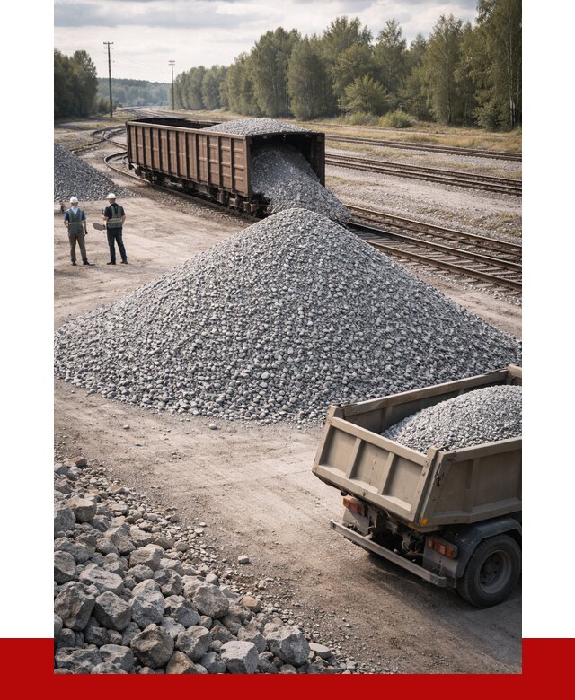 Железнодорожный щебень 20-60 в Нурлате от 1773 р. | ПРОНЕРУДНрт