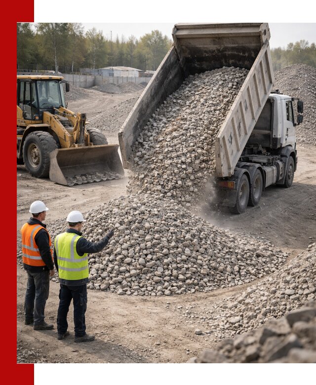 Вторичный щебень фракция 40–70 доставка в Нурлате