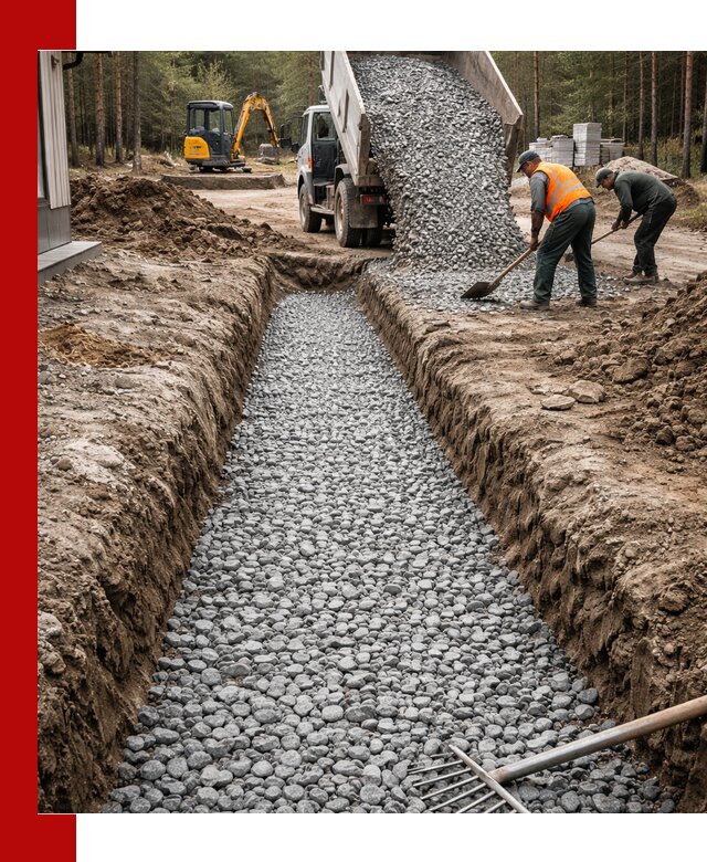 Щебень для дренажа с доставкой в Нурлате высокого качества