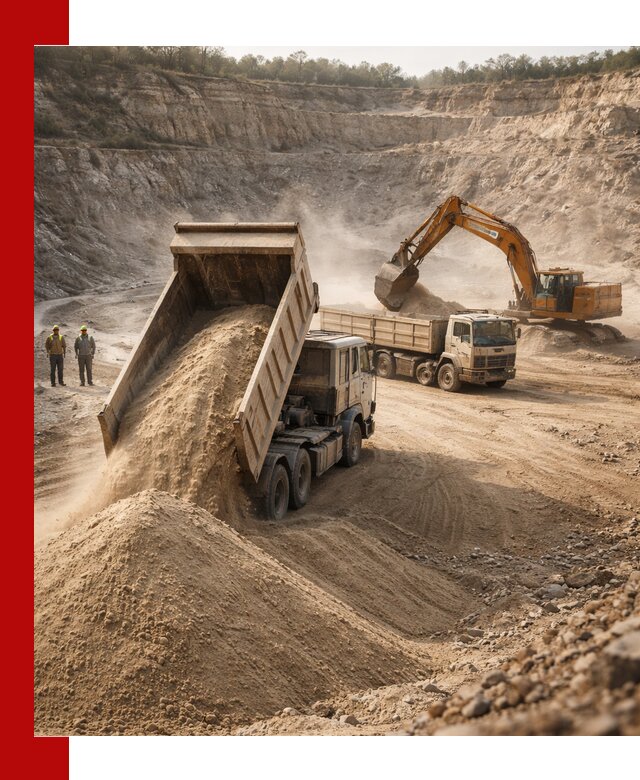 Карьерный песок навалом с доставкой в Нурлате