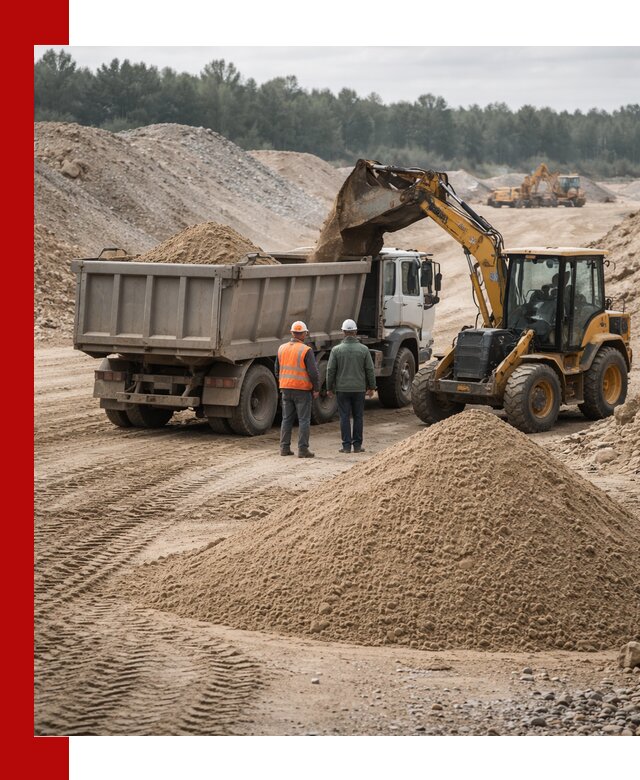 Карьерный среднезернистый песок с доставкой в Нурлате