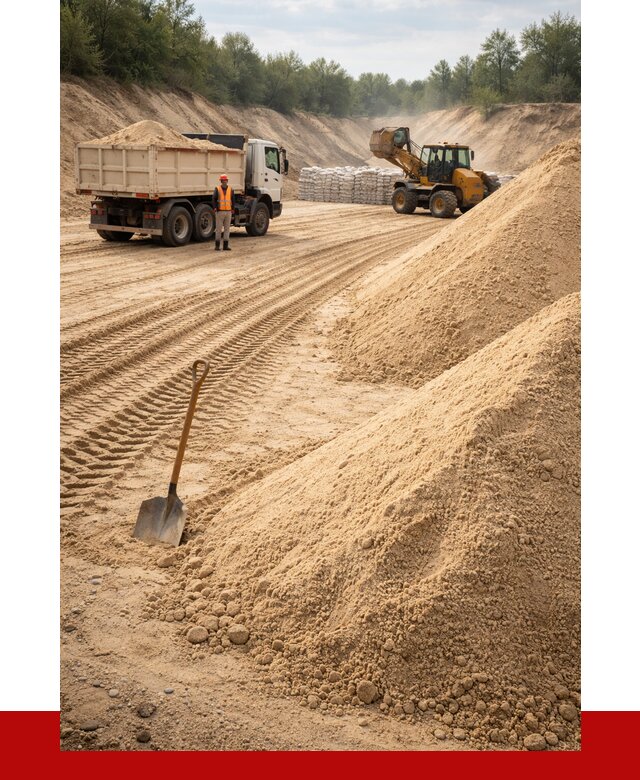 Карьерный песок мелкозернистый в Нурлате от 9384 р. | ПРОНЕРУДНрт