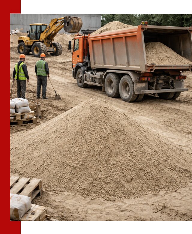 Доставка и продажа мытого речного песка в Нурлате