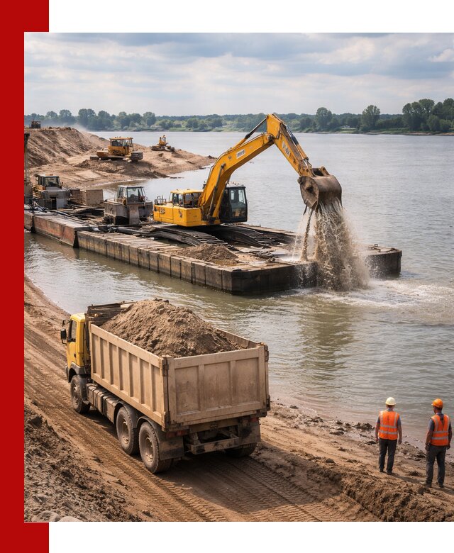 Намывной песок с доставкой в Нурлате оптом и в розницу