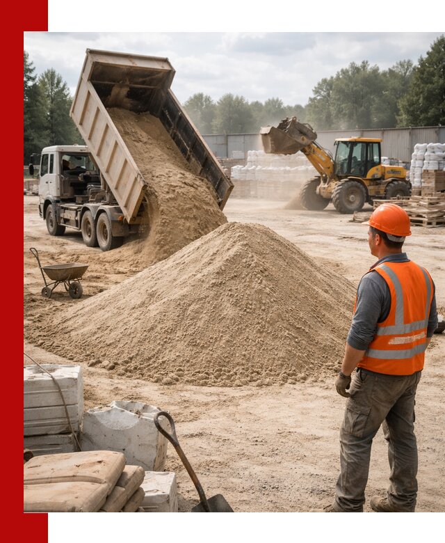 Доставка строительного песка с самосвалом в Нурлате