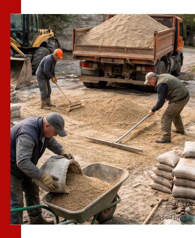 Поставка песка для стяжки в Нурлате с быстрой доставкой