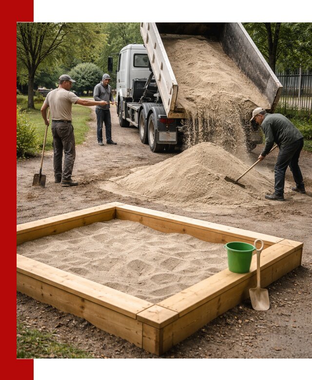 Песок для песочницы с доставкой в Нурлате недорого и чистый