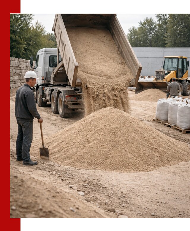 Кварцевый песок фракция 0–3 мм с доставкой в Нурлате