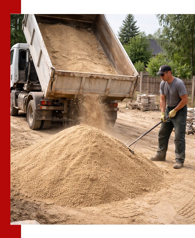 Доставка сухого песка самосвалами в Нурлате