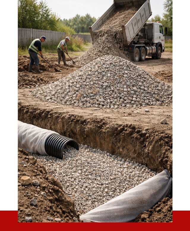 Гравий для дренажа в Нурлате от 2294 р., доставка ПРОНЕРУДНрт