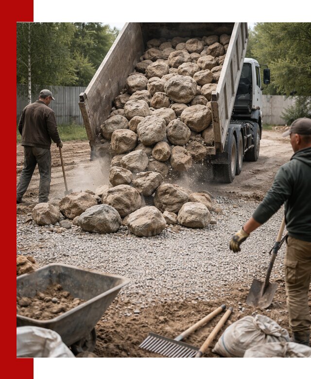 Доставка и укладка булыжника в Нурлате