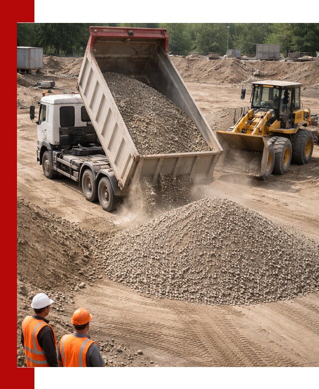 Щебень с песком (ЩГПС С2) с доставкой в Нурлате