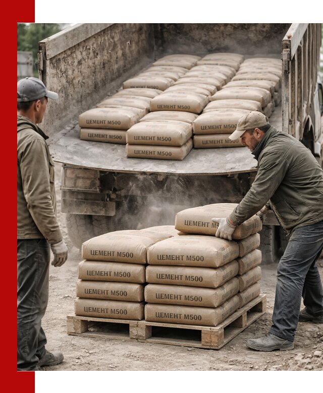Цемент М500 с доставкой самосвалом в Нурлате