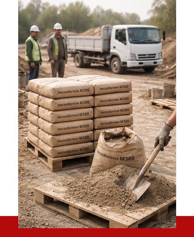 Пескобетон М300 в Нурлате с доставкой от 4849 р. за куб | ПРОНЕРУДНрт