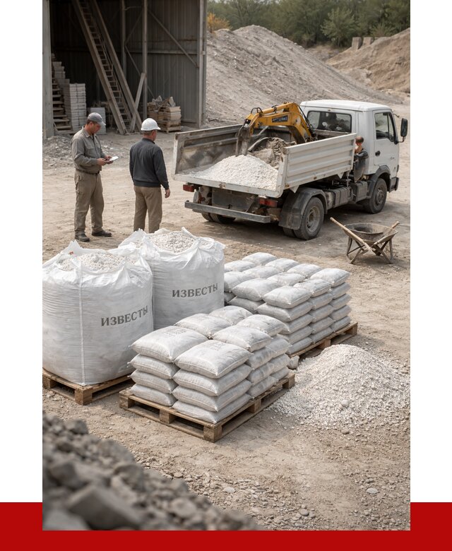Известь строительная в Нурлате с доставкой от 4379 р. | ПРОНЕРУДНрт