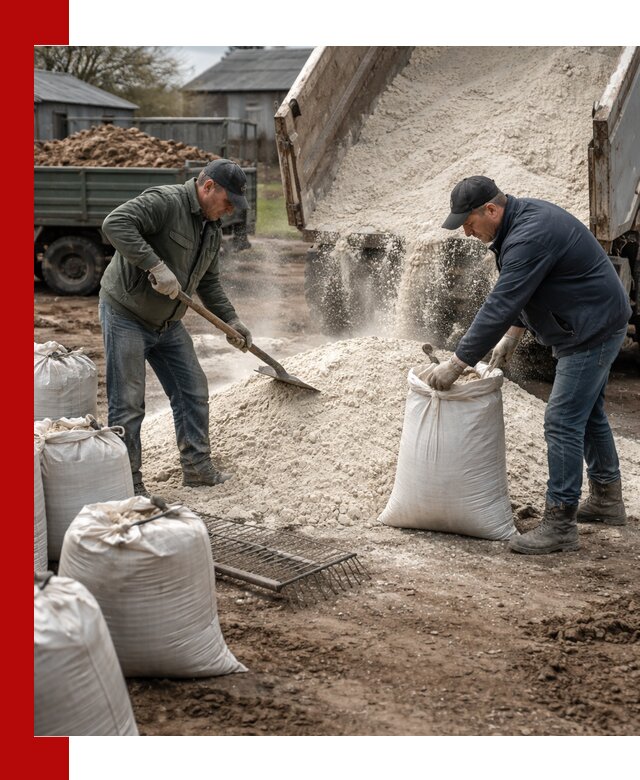 Доставка извести пушонки в Нурлате оптом и мелким оптом