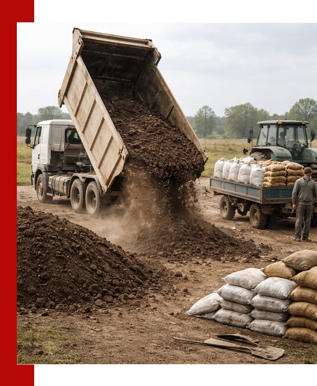 Доставка грунта и удобрений оптом в Нурлате для сельхоз и строительства