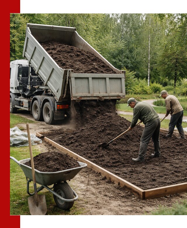 Доставка грунта для озеленения и благоустройства в Нурлате