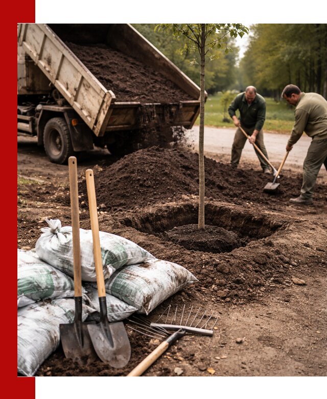 Грунт для посадки деревьев в Нурлате — доставка и подготовка почвы