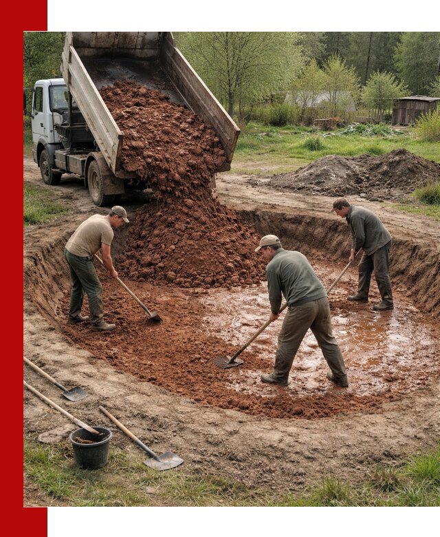 Купить качественную глину для пруда в Нурлате