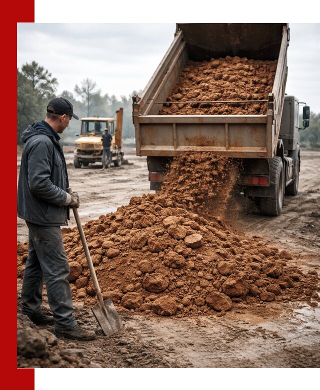 Глина для засыпки в Нурлате с доставкой самосвалами