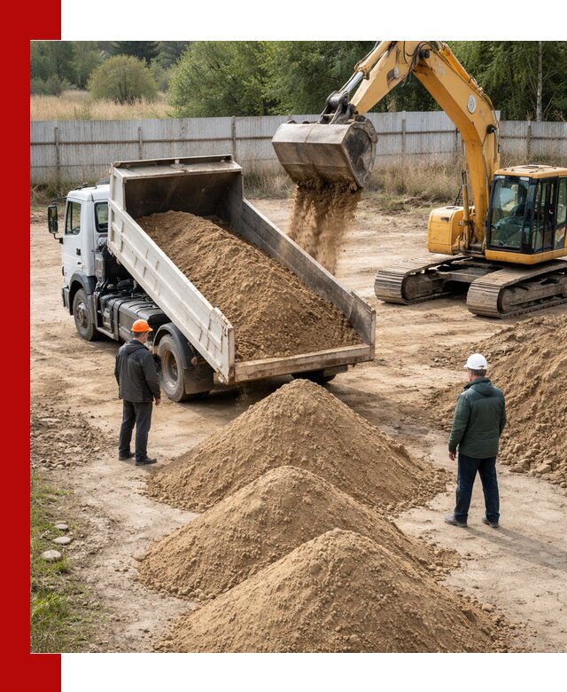 Доставка супеси вагонными и автопартиями в Нурлате
