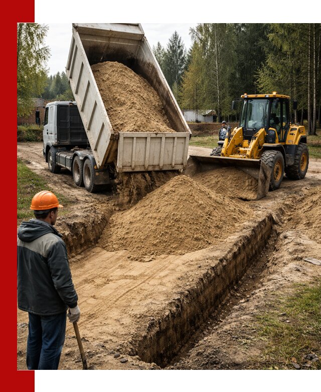 Доставка песчаного грунта в Нурлате для строительных работ