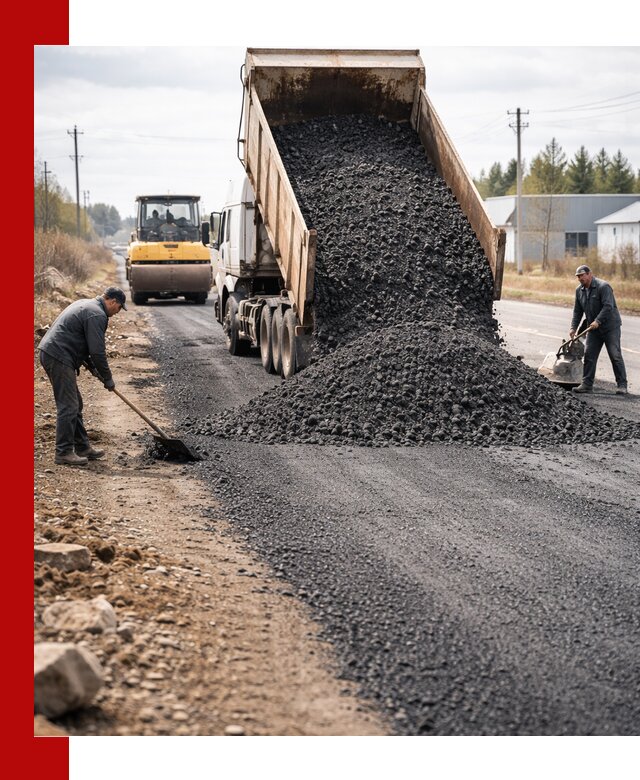 Асфальтовая крошка для дорог в Нурлате — поставка и доставка