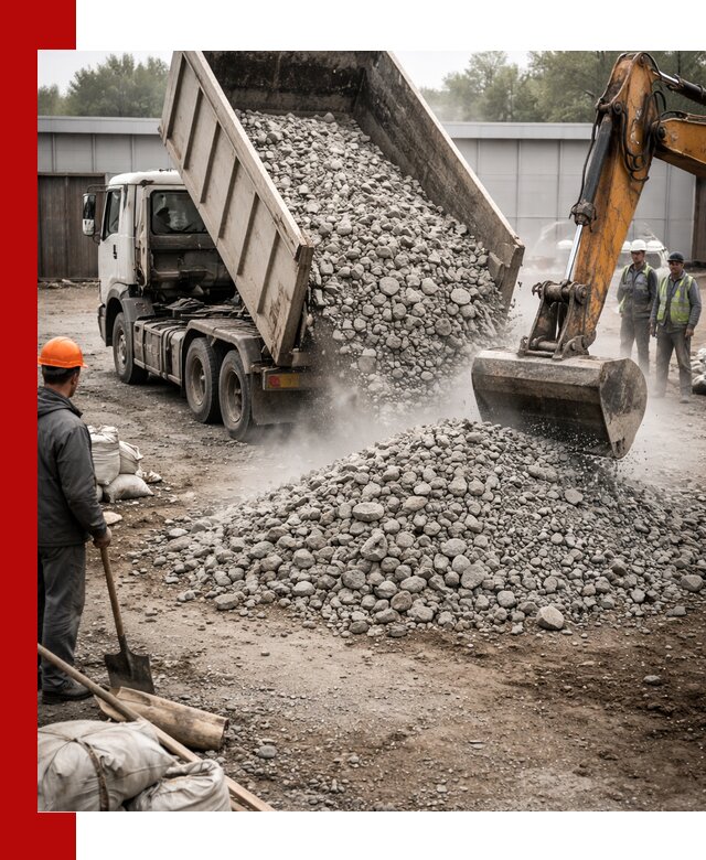 Доставка дробленого бетона в Нурлате оптом и в розницу