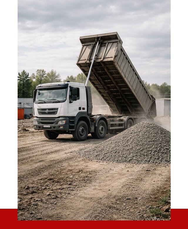 Доставка самосвалом 40 кубов в Нурлате от 9384 р. | ПРОНЕРУДНрт