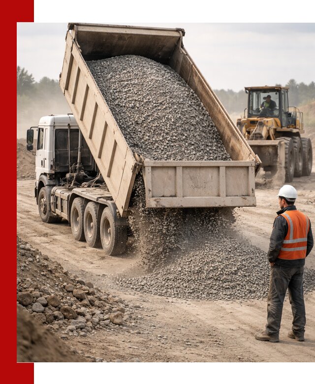 Доставка самосвалом 40 кубов цемента и сыпучих в Нурлате