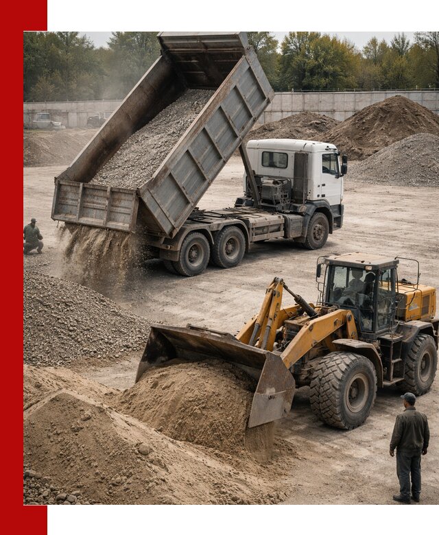 Перевозка сыпучих грузов самосвалами и бортовыми в Нурлате