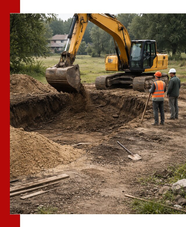 Рытье котлована под фундамент в Нурлате (быстро и недорого)