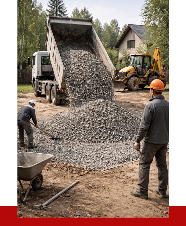 Отсыпка участка щебнем в Нурлате от 6778 р. ПРОНЕРУДНрт