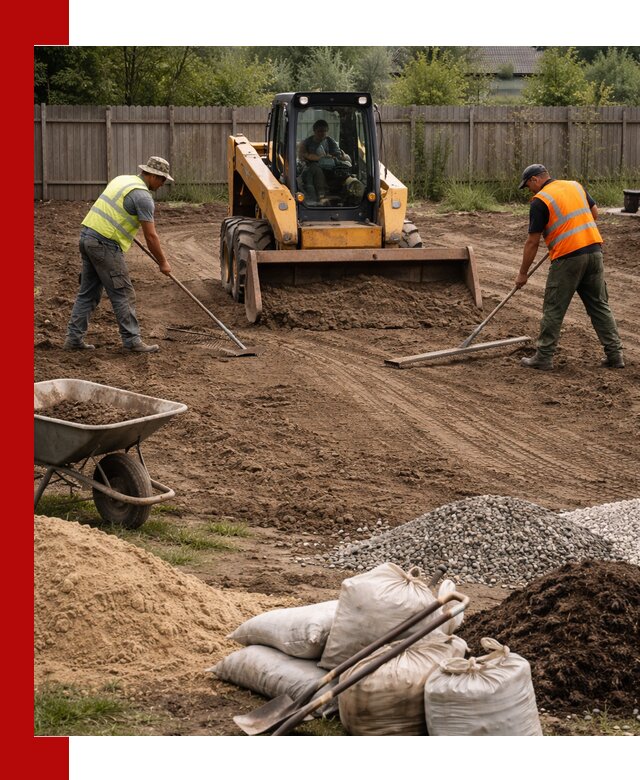 Выравнивание участка под строительство и благоустройство в Нурлате