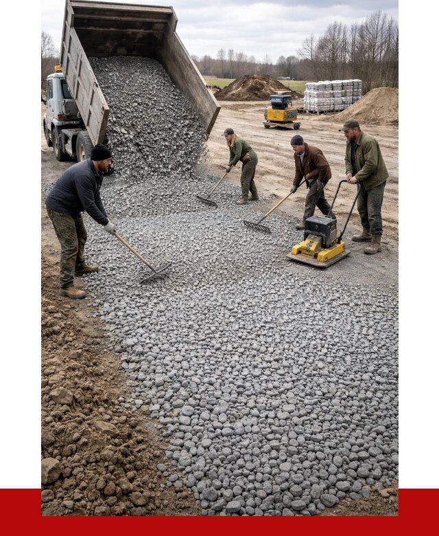 Устройство щебеночной подушки в Нурлате от 4692 р. ПРОНЕРУДНрт